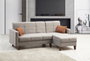 Atelier Del Sofa Polya - Sofá cama esquinero Gris claro